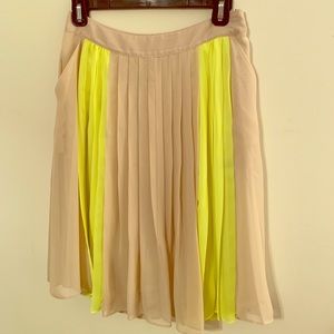 Color Blocked Accordion Skirt
